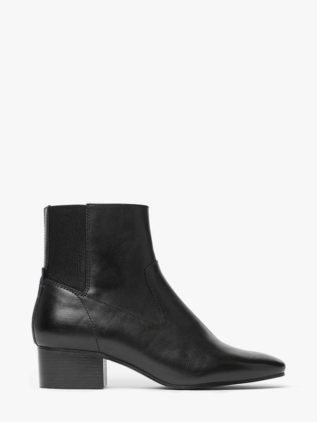 Kin Peaches Leather Ankle Boots, Black at John Lewis & Partners