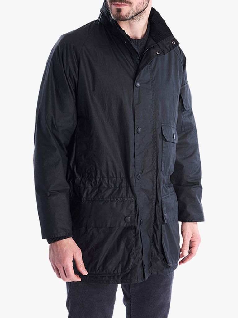 barbour film waxed cotton jacket