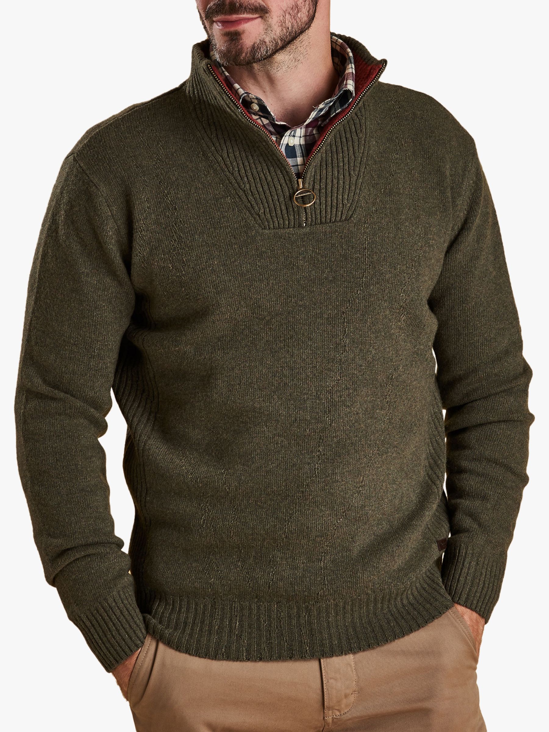 barbour zip sweater