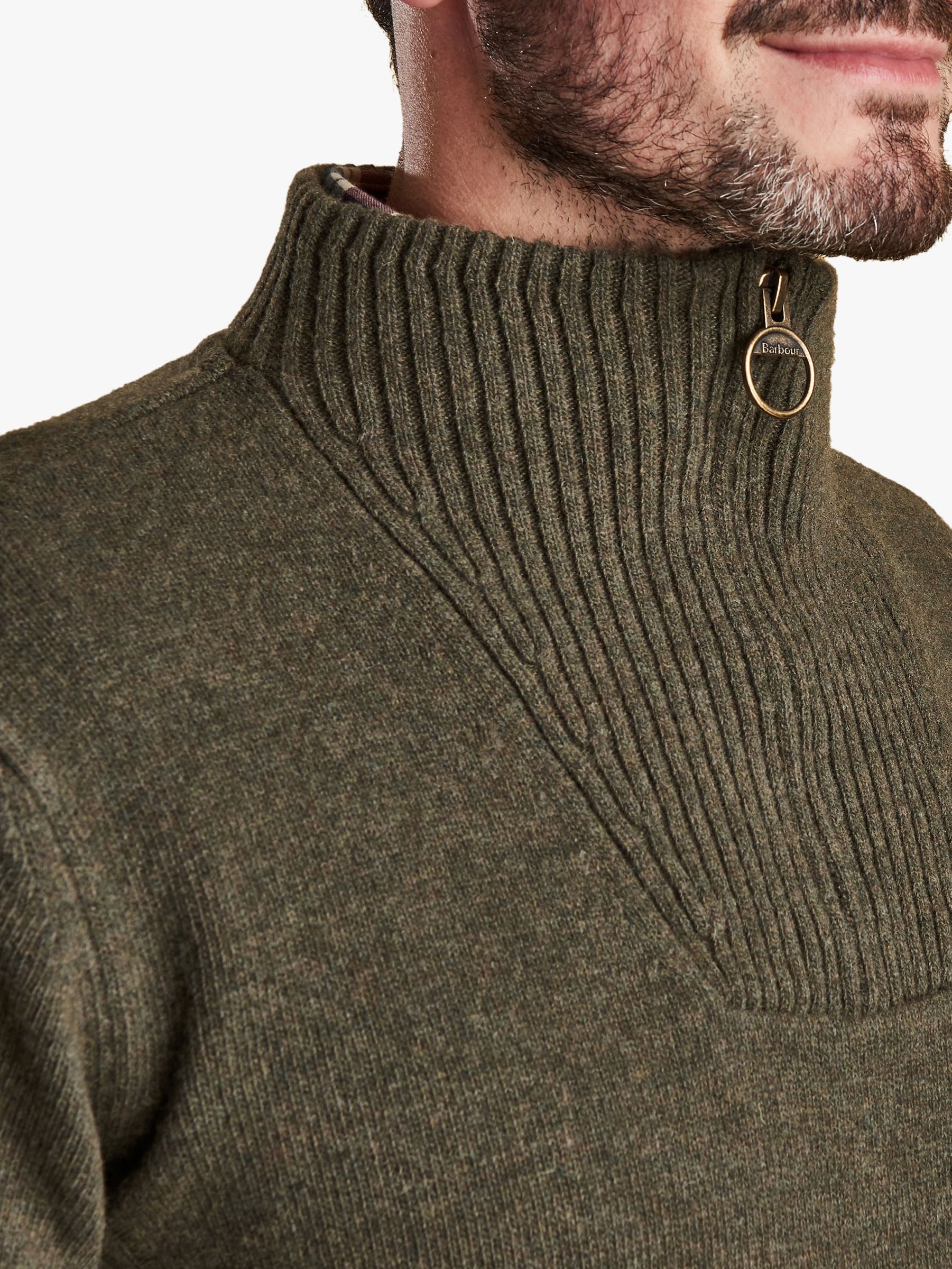 barbour nelson half zip sweater