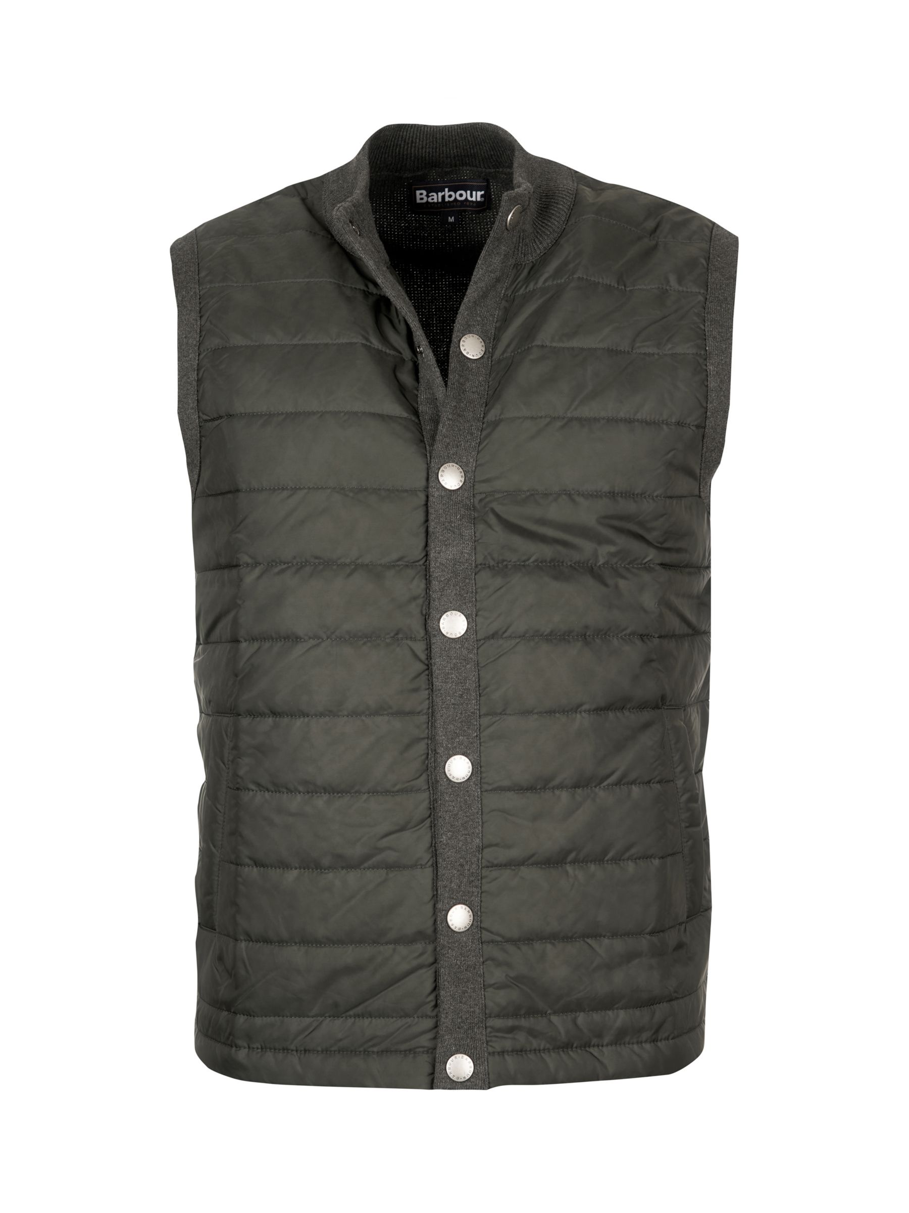 Barbour Essential Gilet, Charcoal at John Lewis & Partners