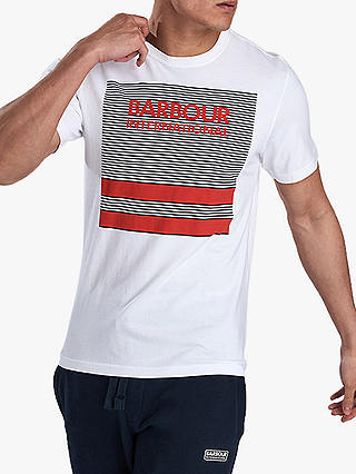 Barbour International Sportster Graphic Print T-Shirt, White