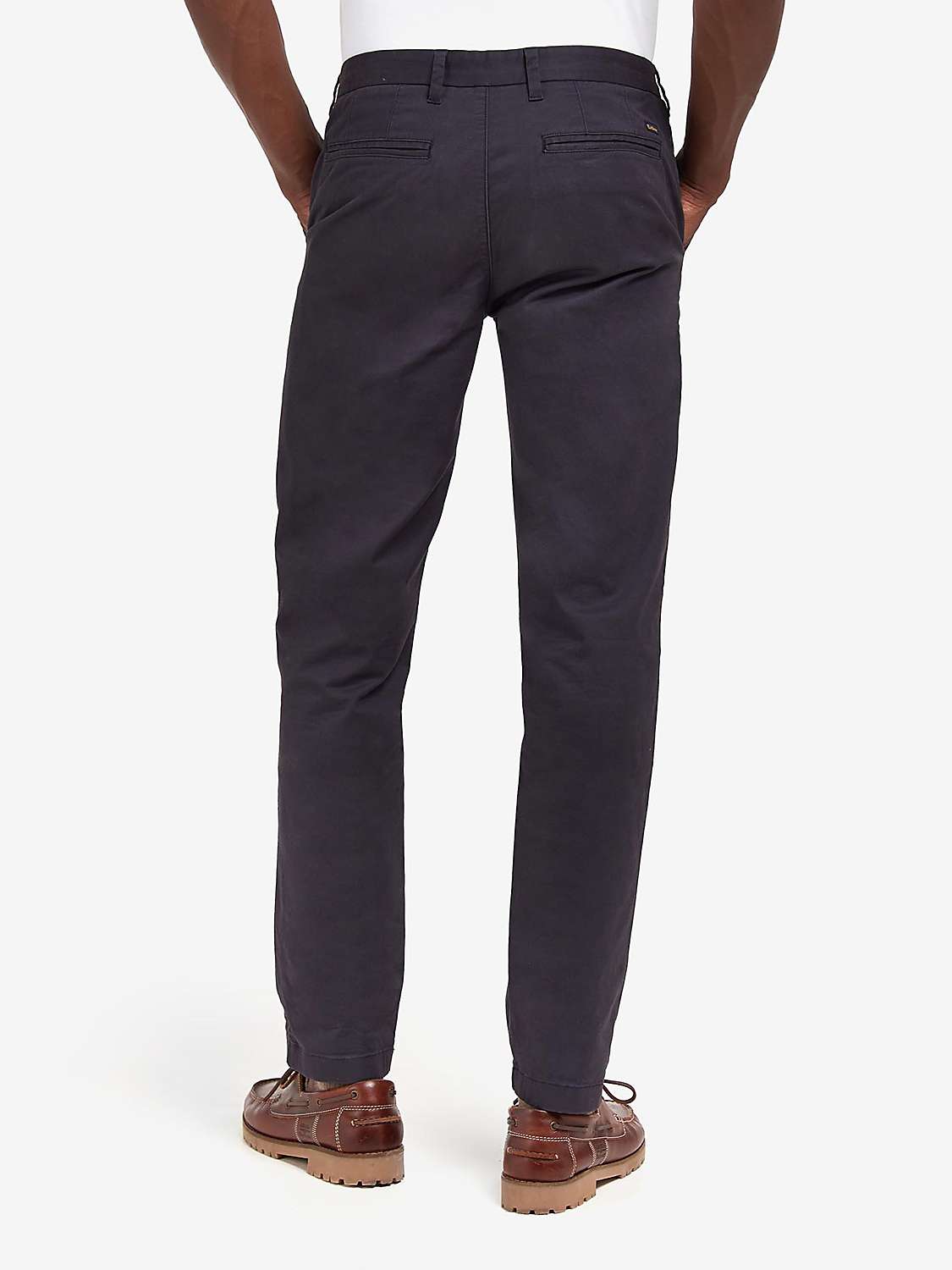 Buy Barbour Neuston Essential Chinos, Navy Online at johnlewis.com