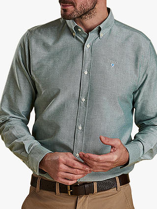 Barbour Long Sleeve Oxford Shirt, Green