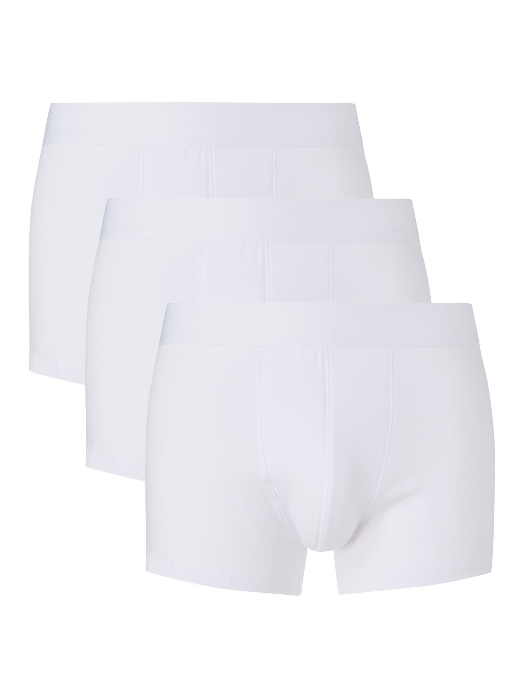 Men's Cotton Trunks - Small, White, 3 Pack
