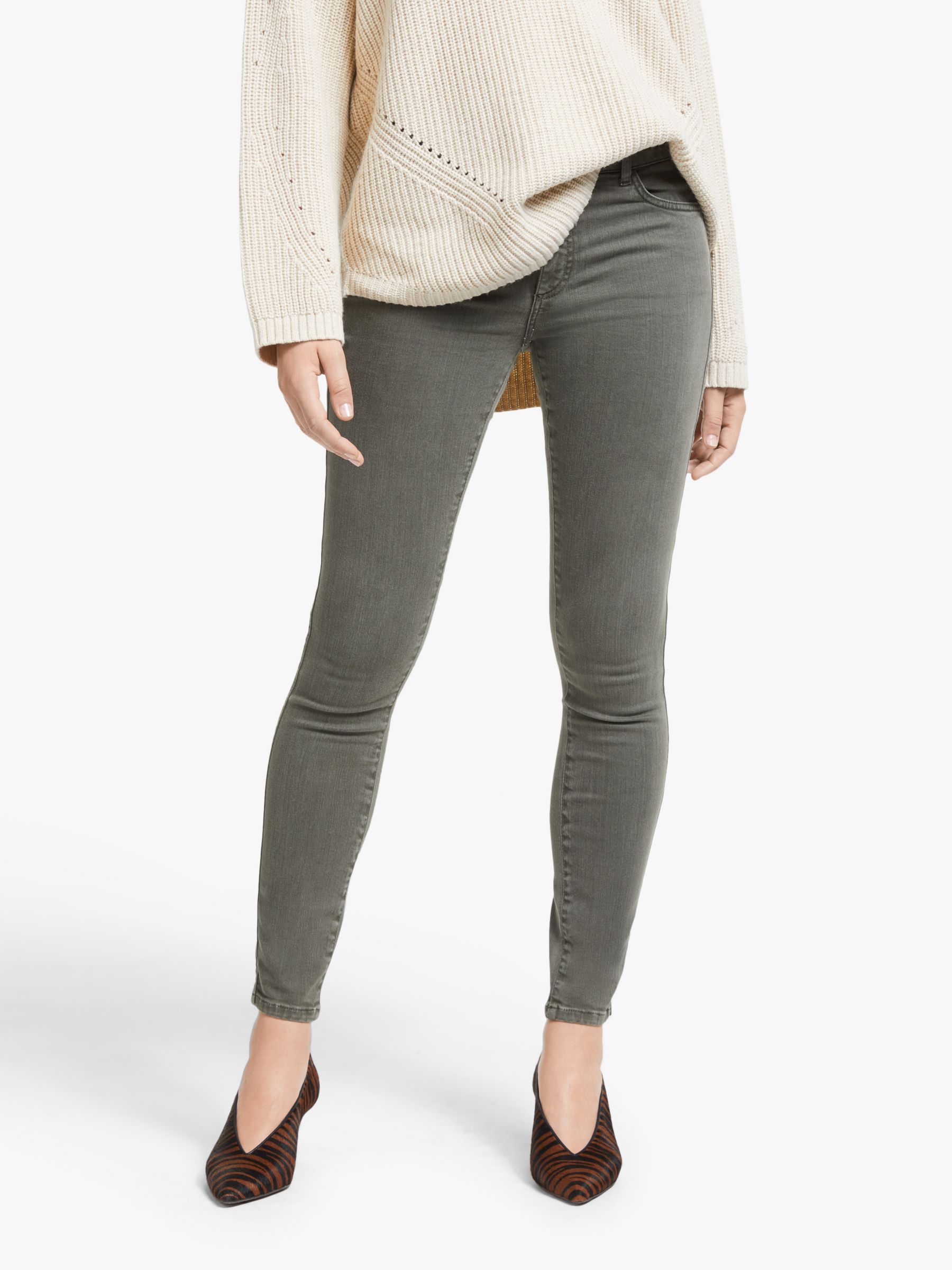 AND/OR Abbot Kinney Skinny Jeans, Spanish Moss at John Lewis & Partners