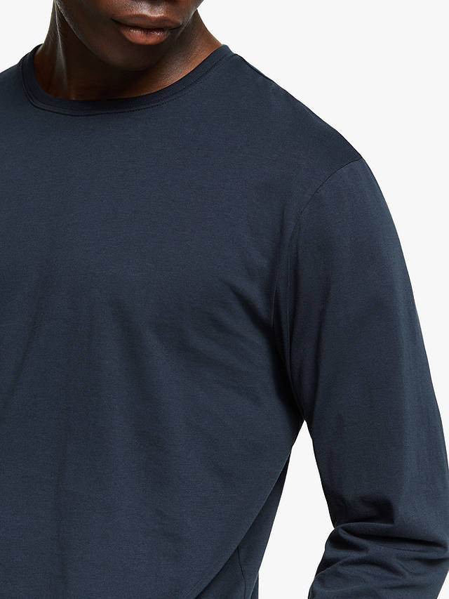 John Lewis Organic Cotton Lounge T-Shirt, Navy