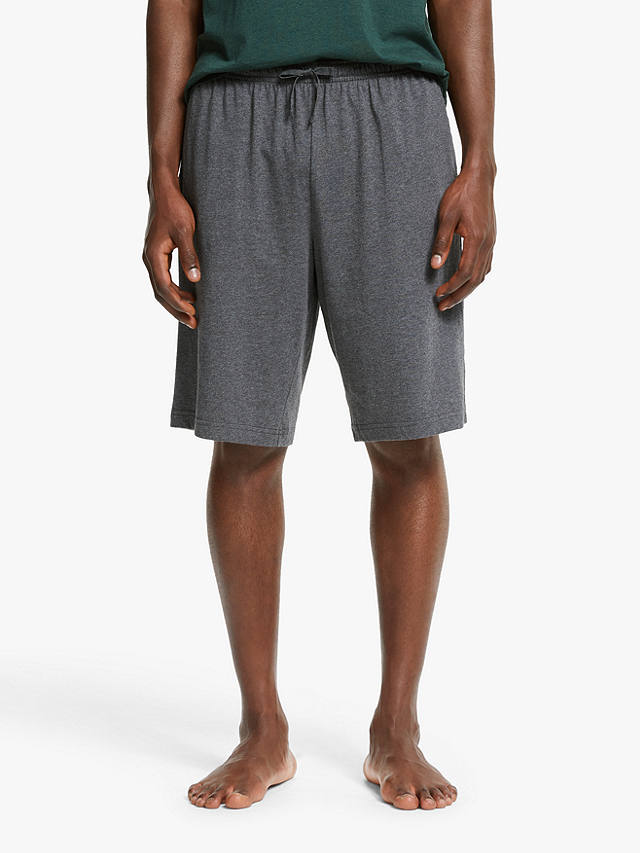 John Lewis Organic Cotton Jersey Lounge Shorts, Grey
