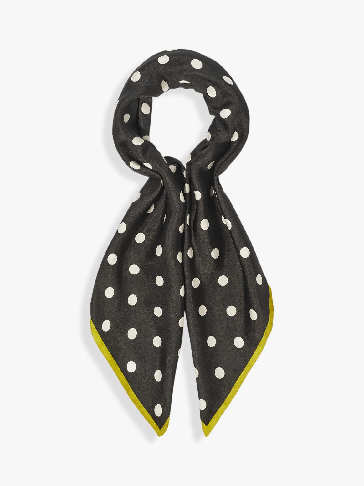 black silk square scarf