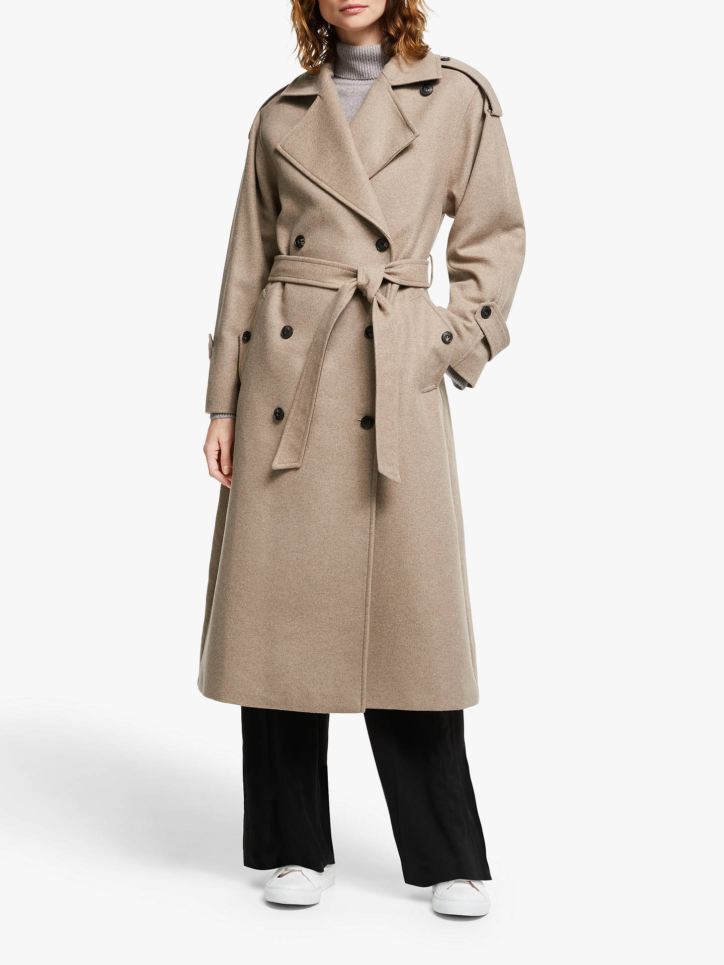 Modern Rarity Belted Trench Coat, Neutral at John Lewis & Partners