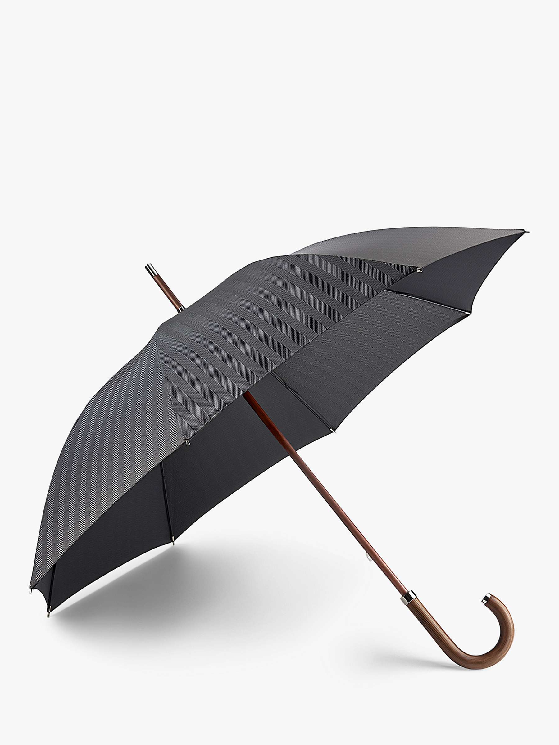 Buy Fulton Tonal Herringbone Umbrella, Grey Online at johnlewis.com