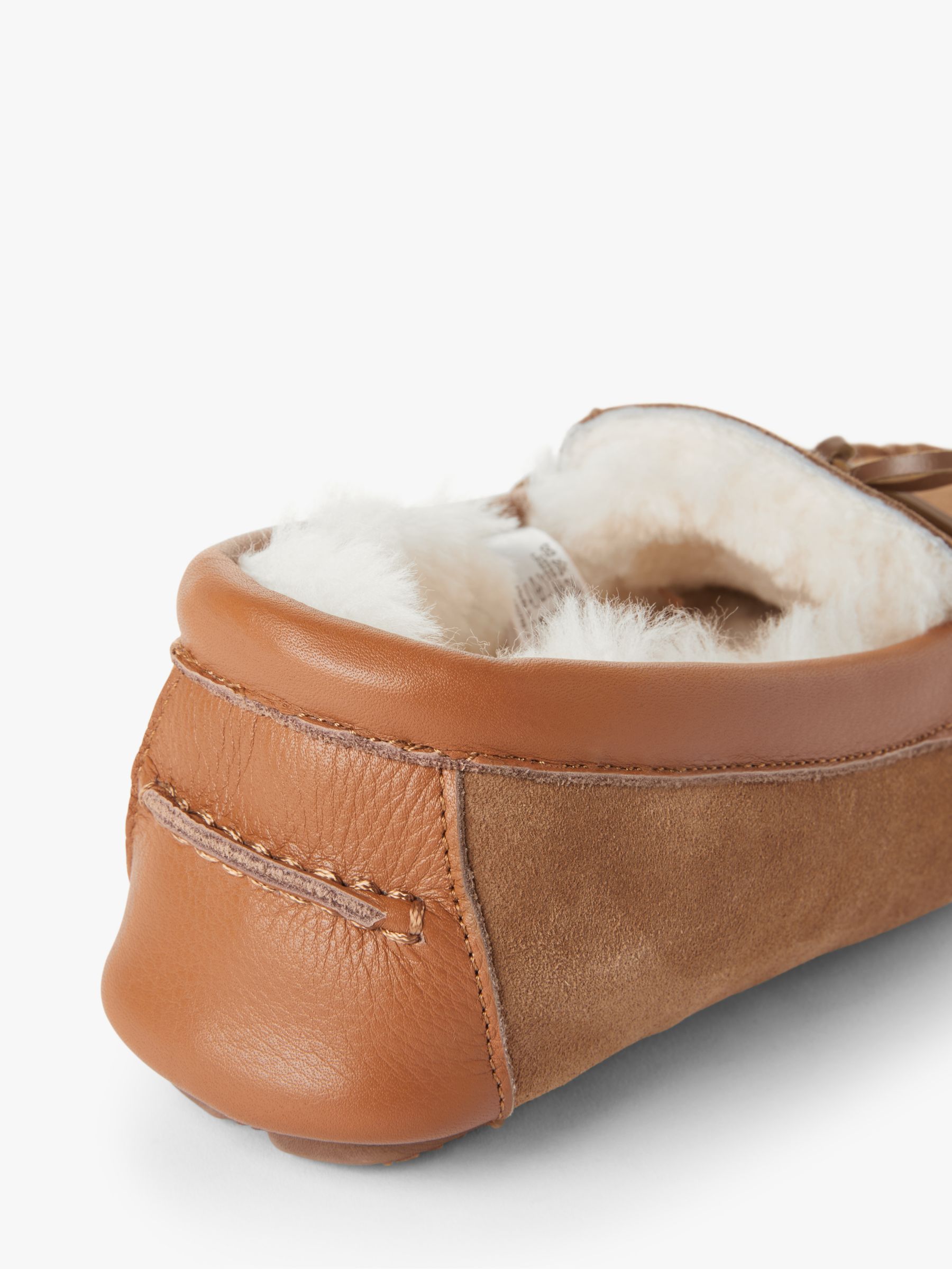 shearling moccasin slippers