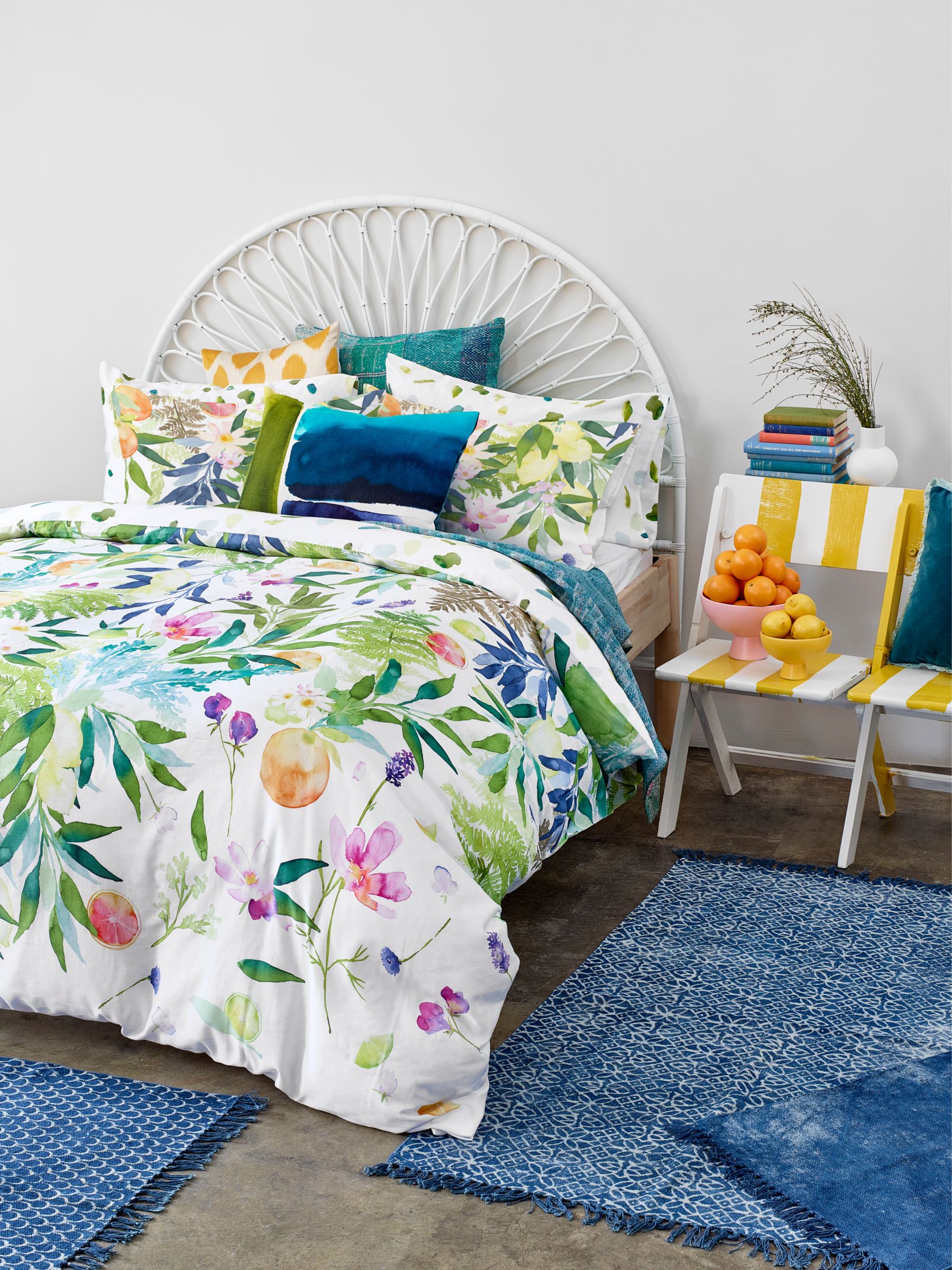 Bluebellgray Orange Valencia Duvet Cover Set At John Lewis Partners