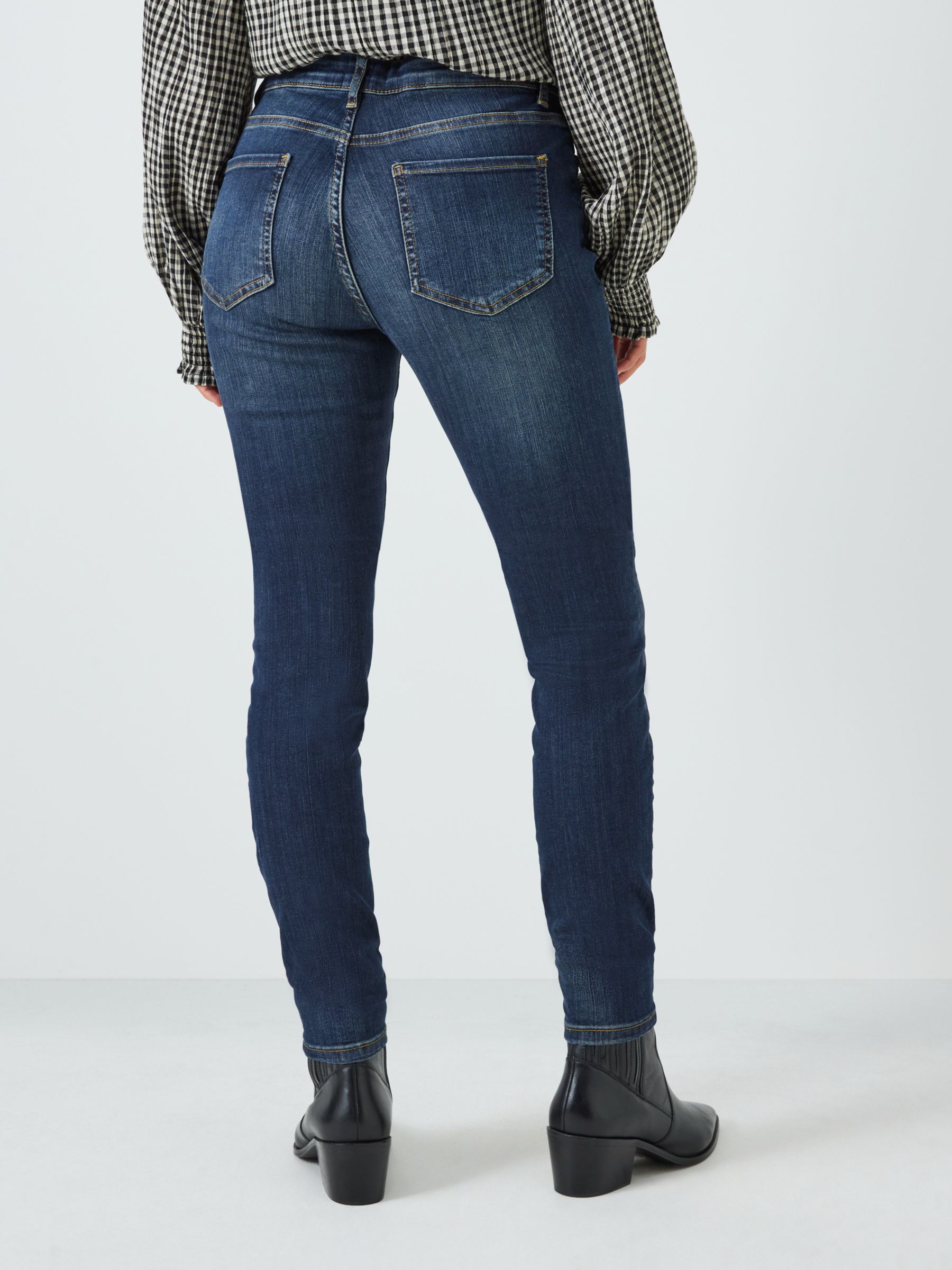 AND/OR Abbot Kinney Skinny Jeans, Deja Blue at John Lewis & Partners