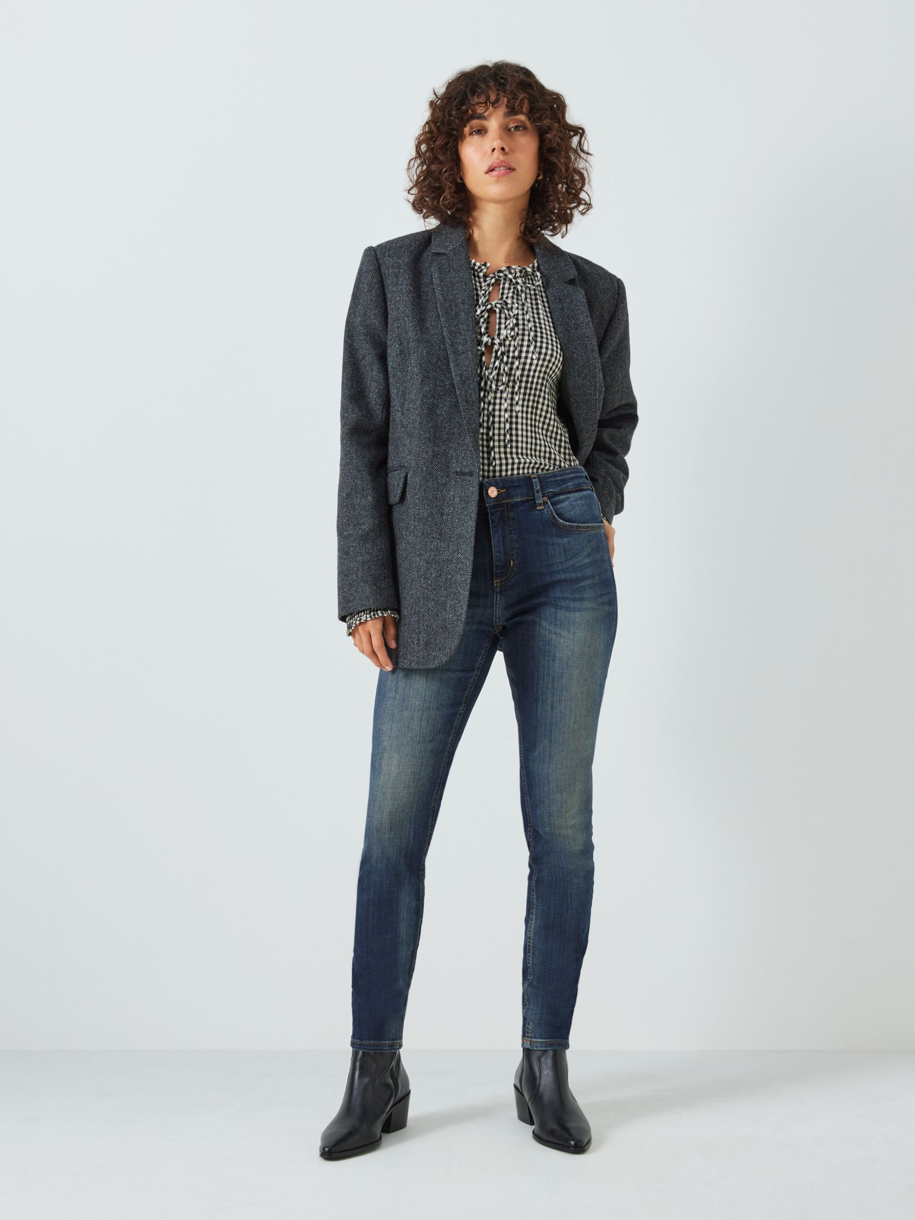 AND/OR Abbot Kinney Skinny Jeans, Deja Blue at John Lewis & Partners
