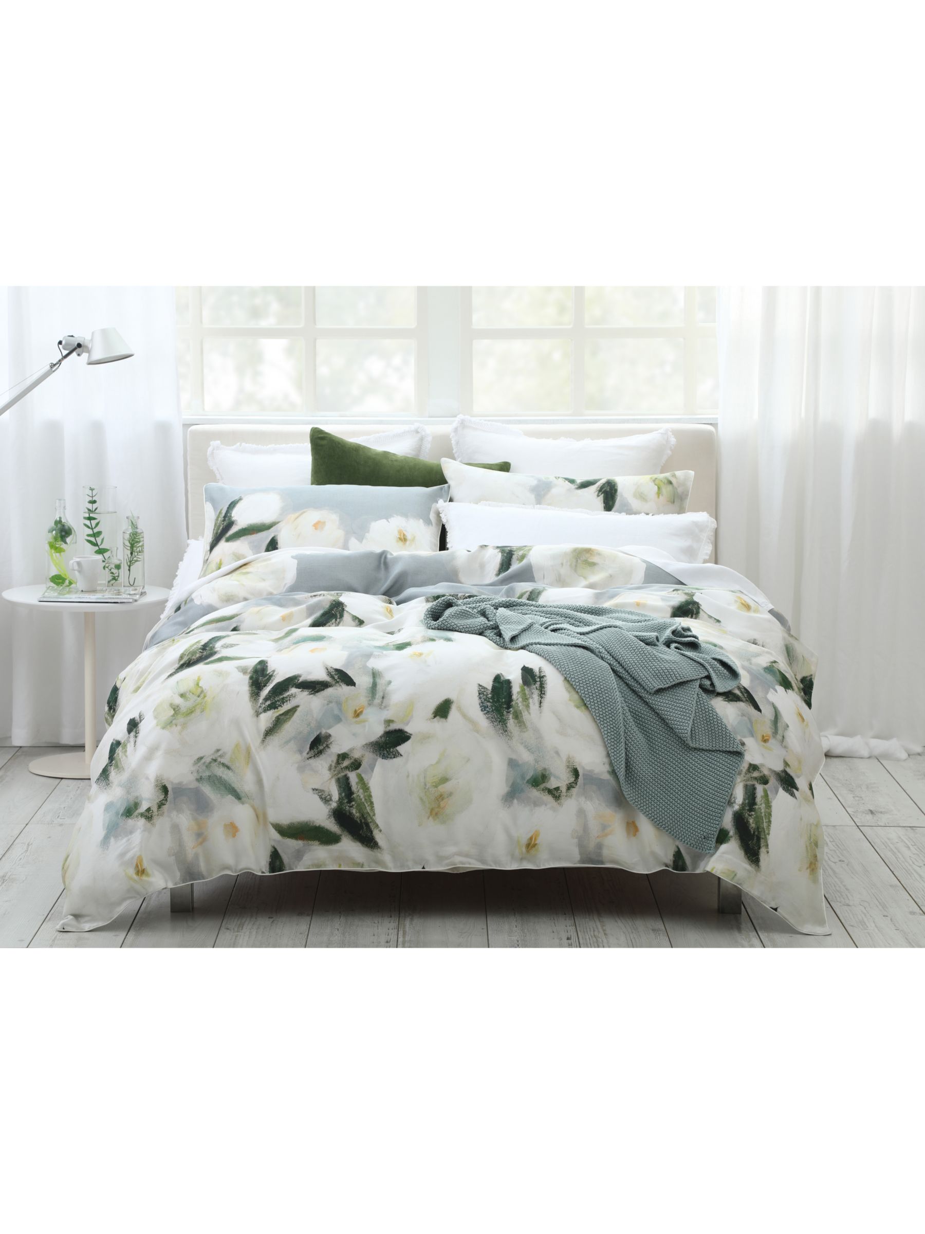 Mm Linen Camelia Duvet Cover Set White At John Lewis Partners