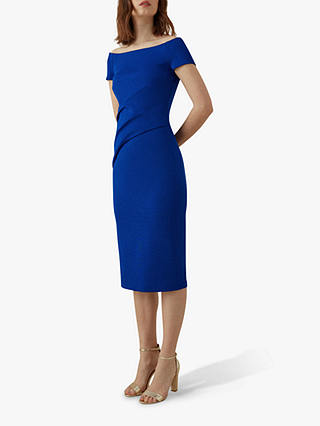 Karen Millen Wrap Effect Dress, Blue