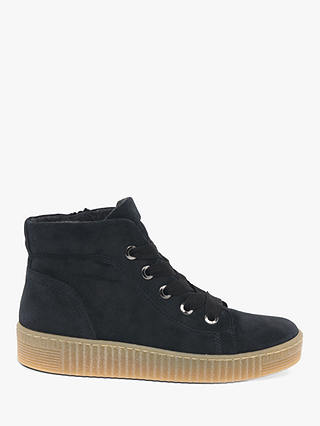 Gabor Messina Suede High Top Trainers, Pacific