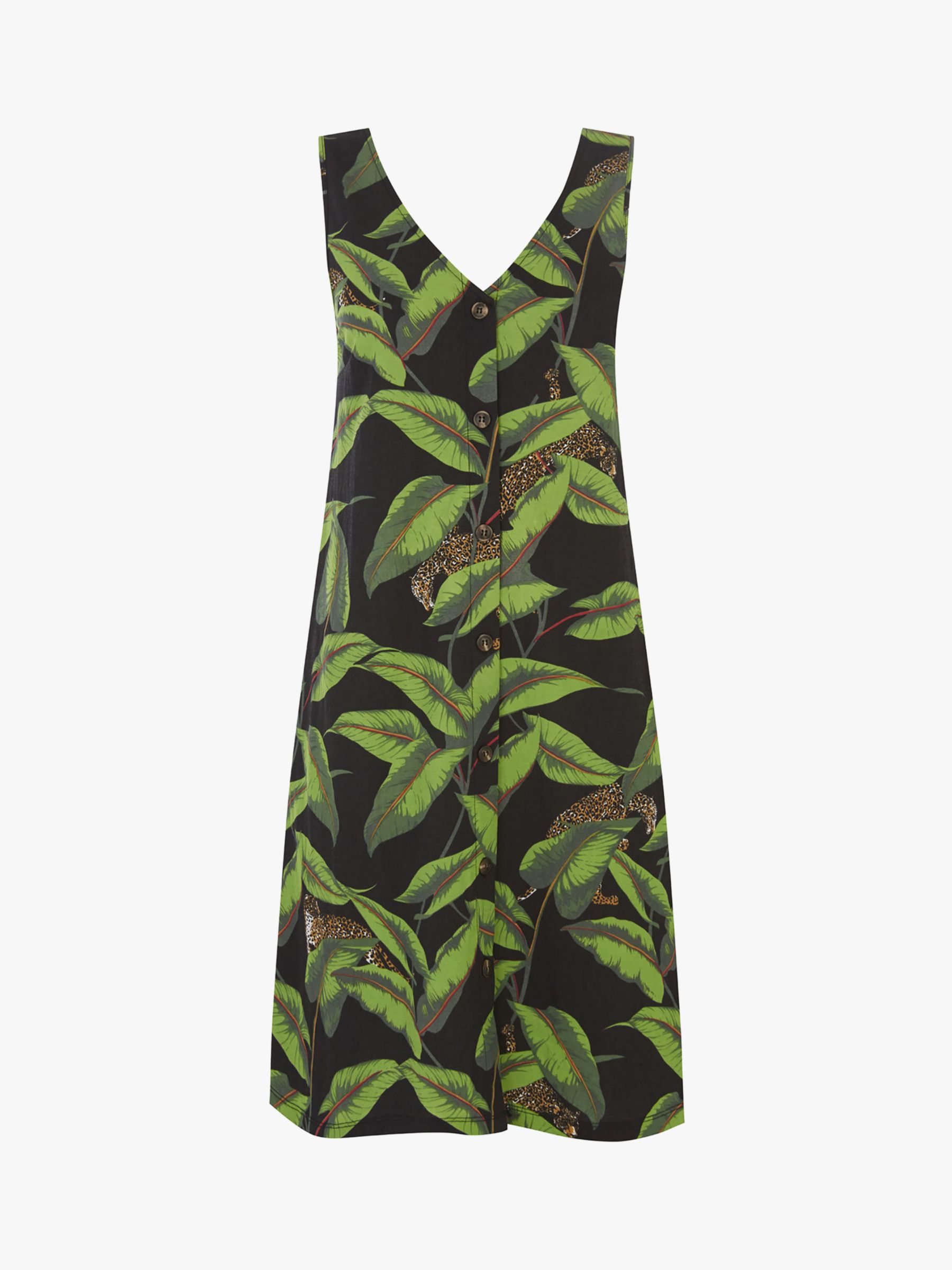 warehouse banana leaf dress