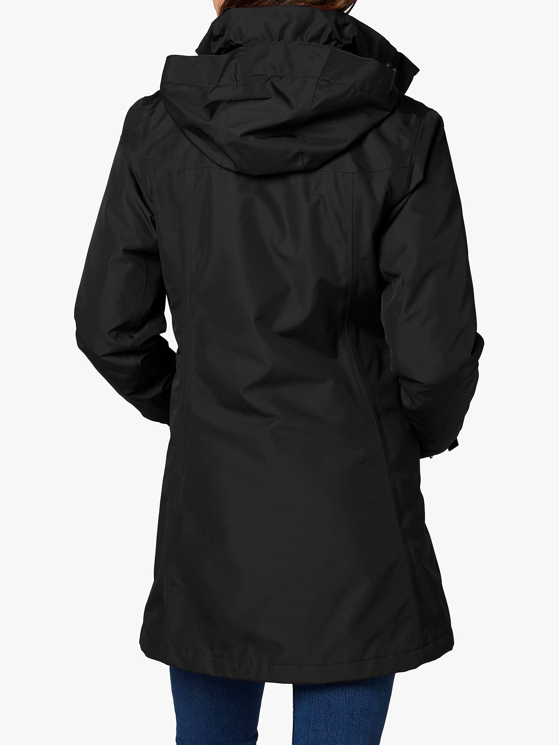 Buy Helly Hansen Aden Women's Long Waterproof Jacket, Black Online at johnlewis.com