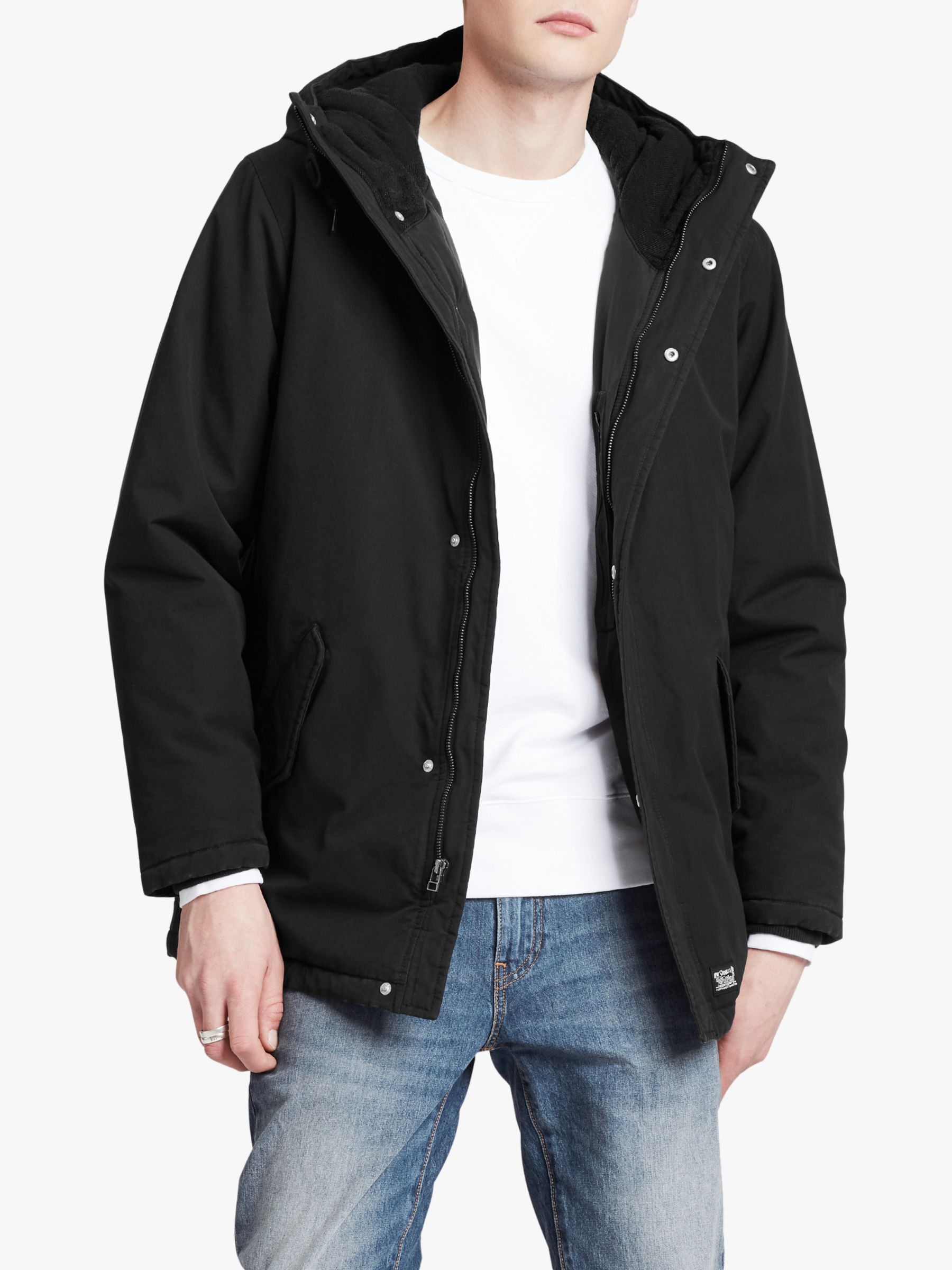 Thermore Padded Parka Coat, Caviar 