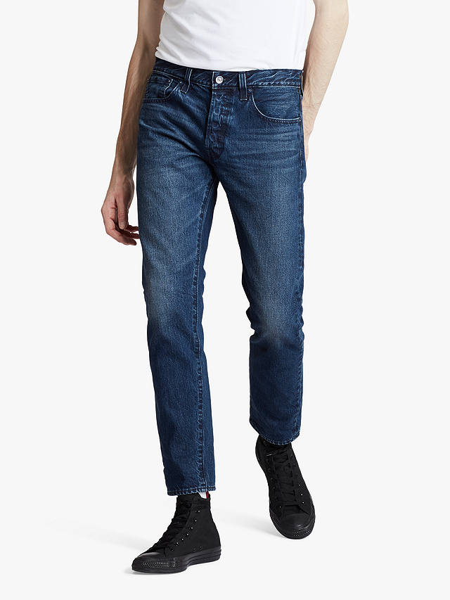 Levi's 501 Slim Tapered Jeans, Indigo at John Lewis & Partners