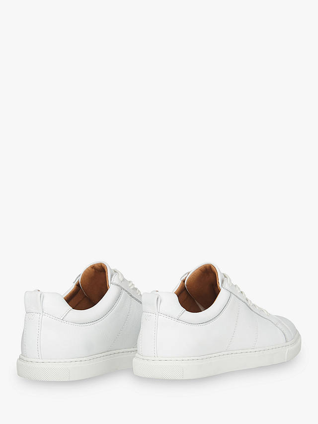 Whistles Koki Lace Up Leather Trainers, White