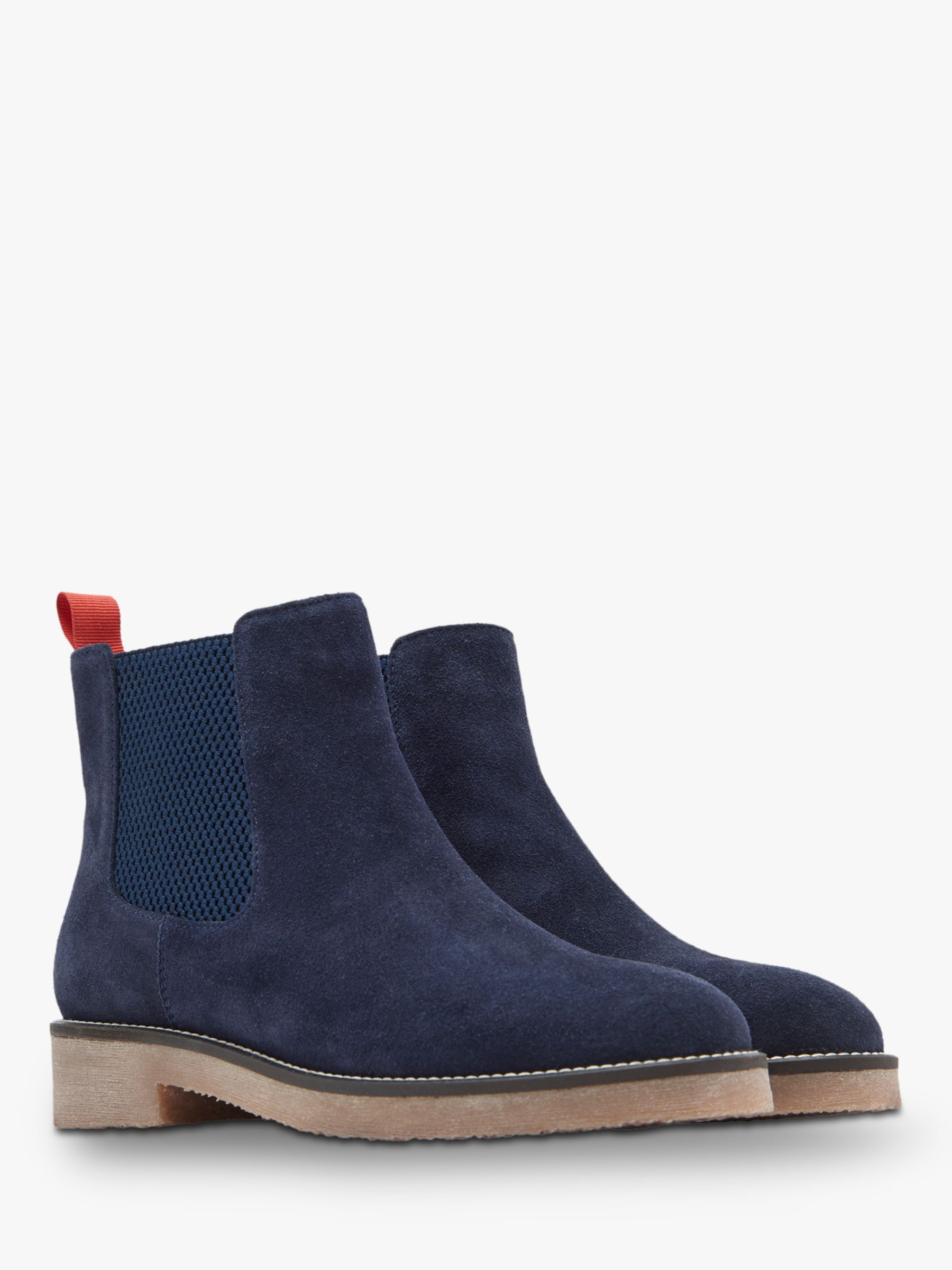 Joules Chepstow Suede Chelsea Boots, Navy at John Lewis & Partners