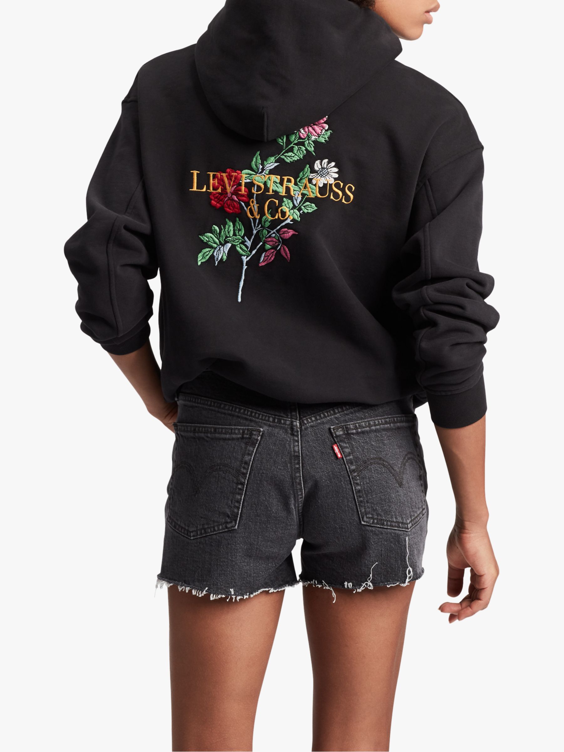 levi's floral hoodie