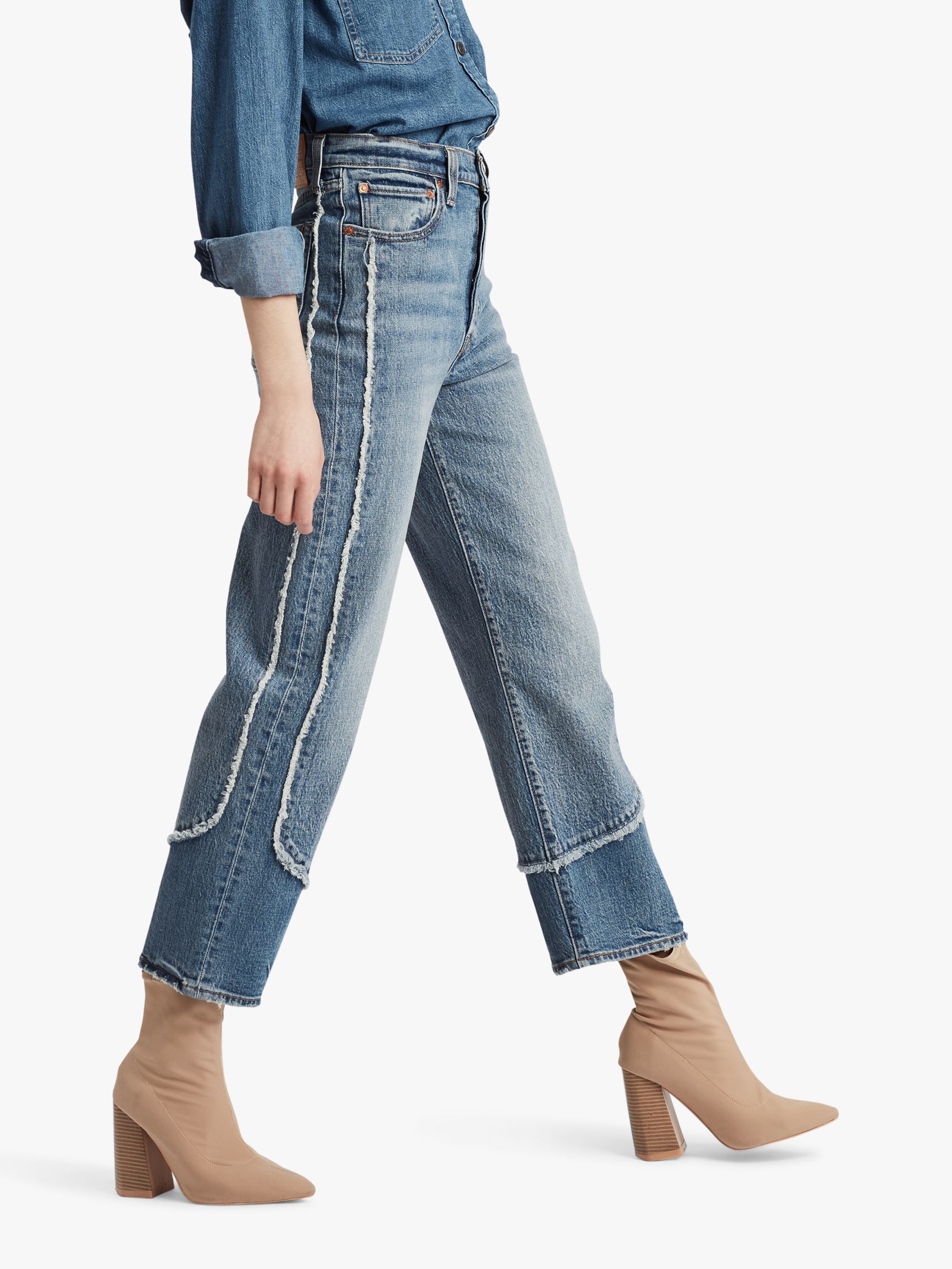 levi fringe jeans