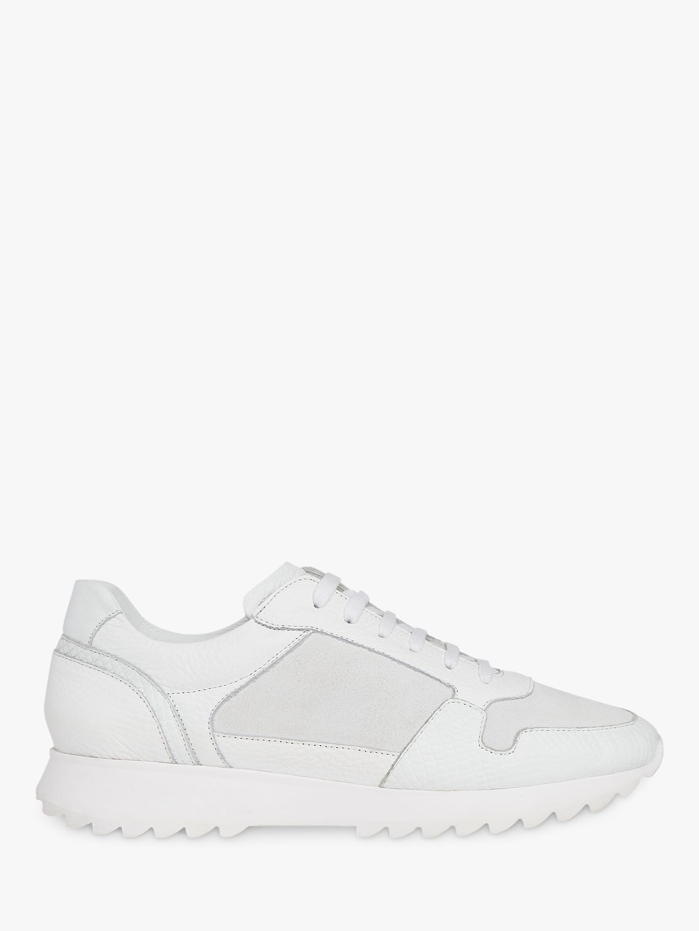 Whistles Broadwick Lace Up Trainers, White