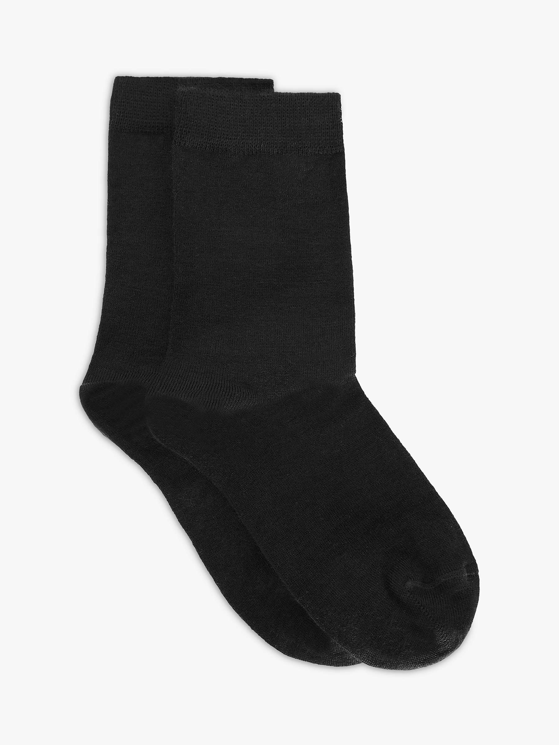 John Lewis & Partners Women's Merino Wool Mix Roll Top Ankle Socks ...