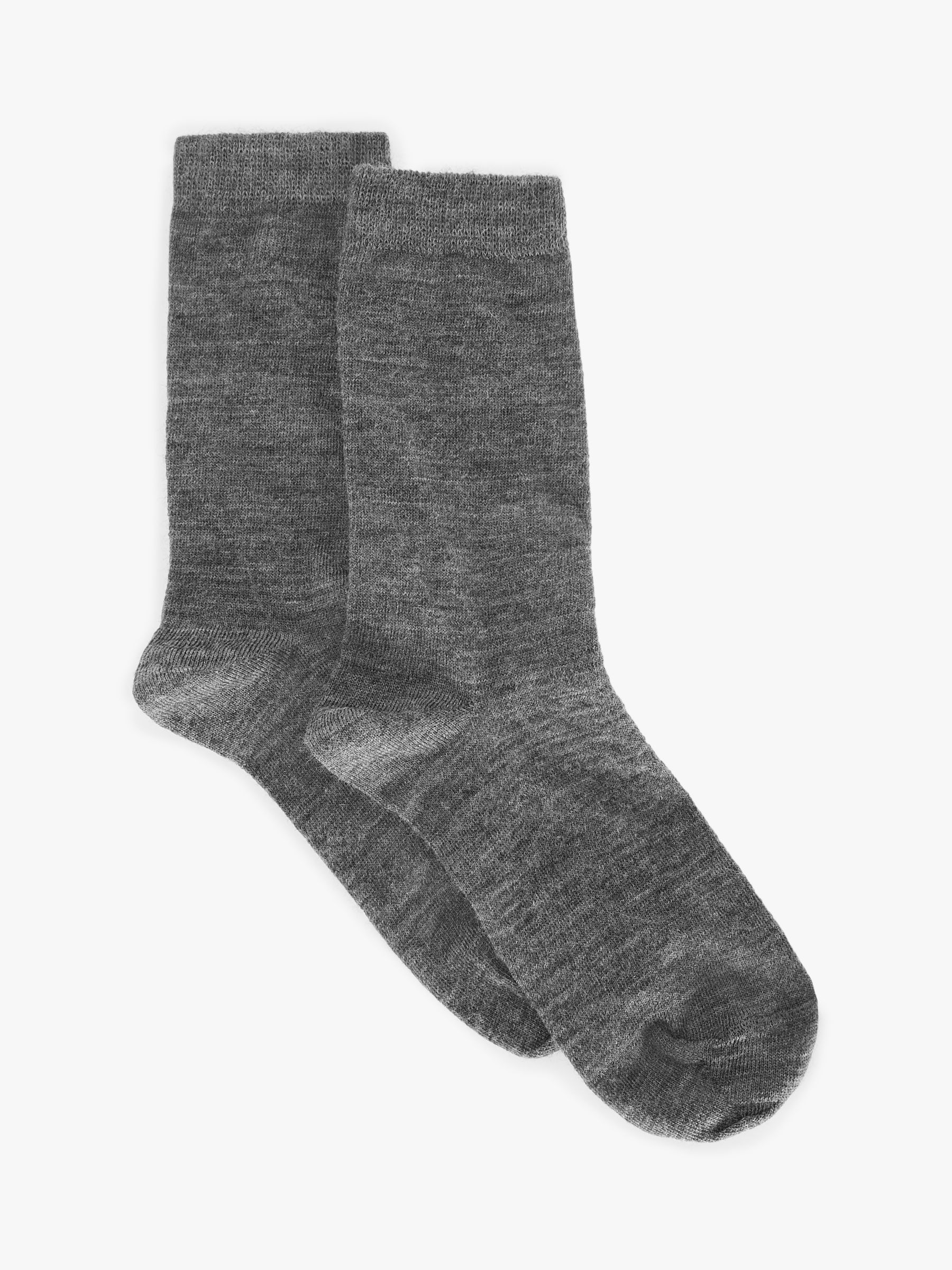 John Lewis & Partners Women's Merino Wool Mix Roll Top Ankle Socks ...