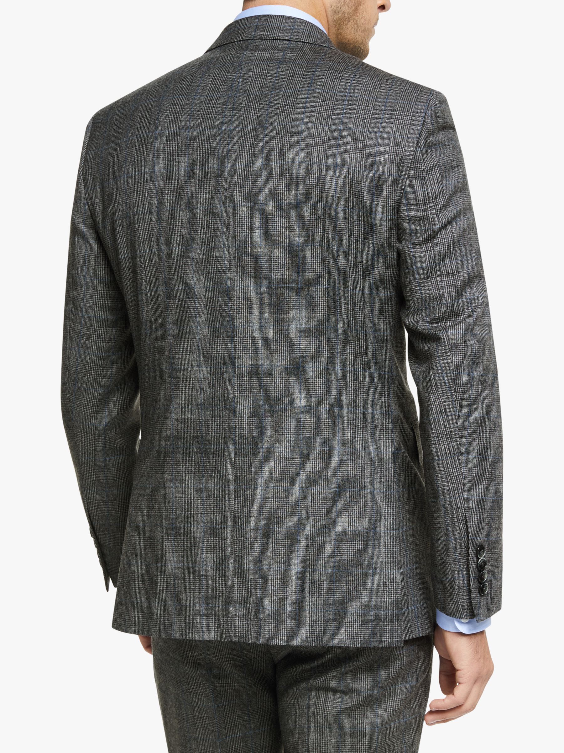 Hackett London Chelsea Prince of Wales Check Tailored Suit Jacket, Grey ...