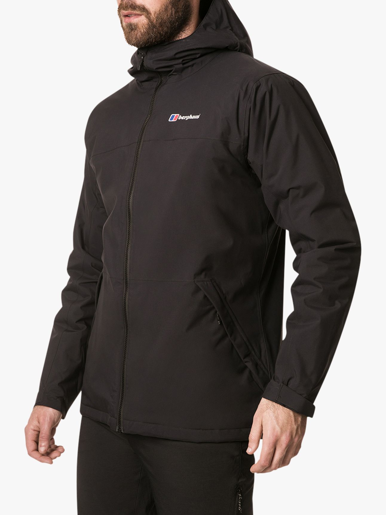 Berghaus Deluge Pro 2.0 Men's Insulated Waterproof Jacket, Black at ...