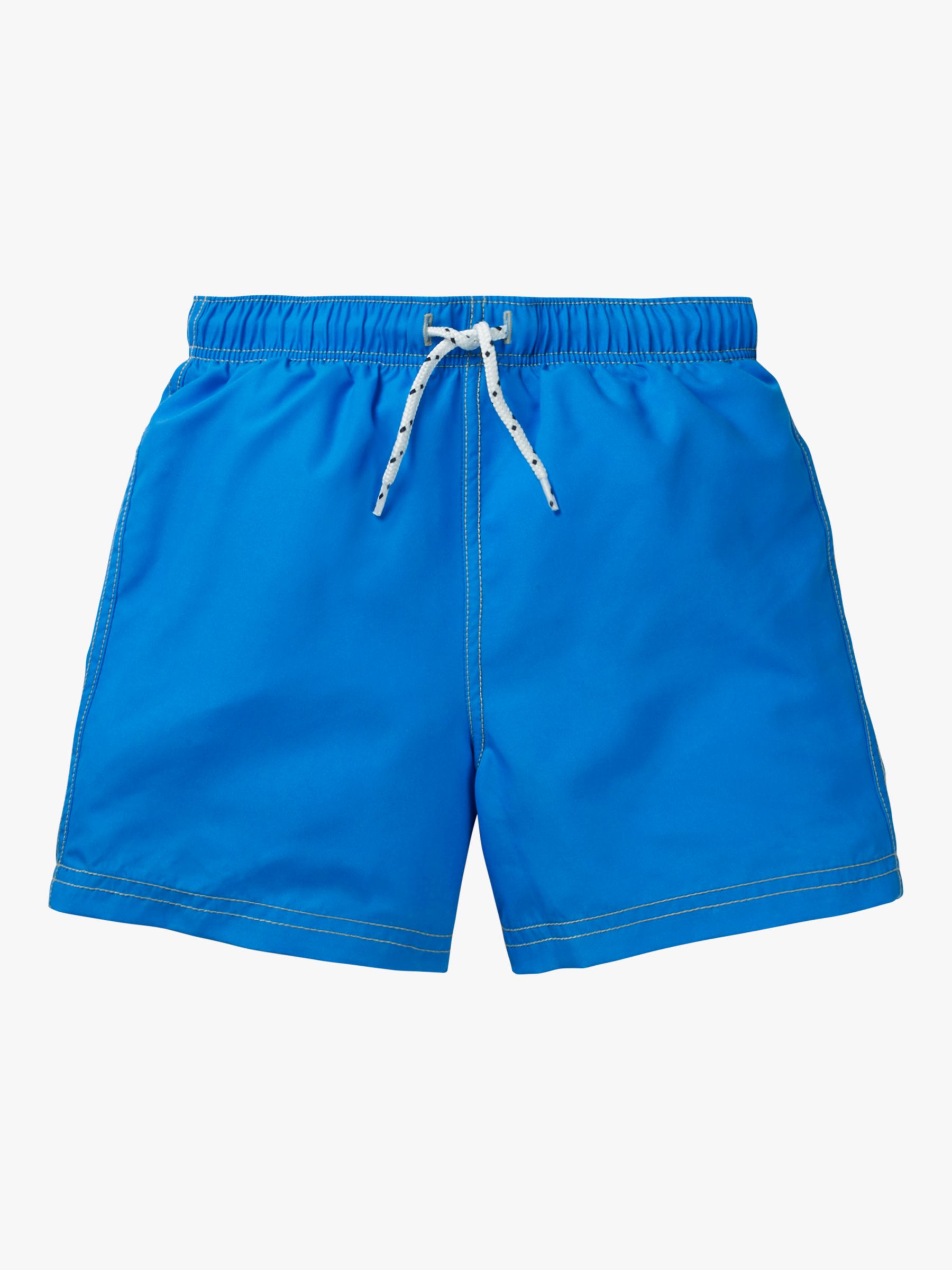 Mini Boden Boys' Bathers Swimming Shorts, Electric Blue Shark