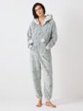 John Lewis Pom Pom Fleece Onesie