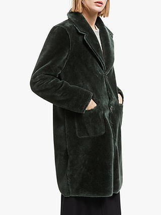 Yerse Tromso Faux Fur Reversible Coat, Military Green