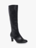 Gabor Maybe Slim Fit Leather Knee High Boots, Black