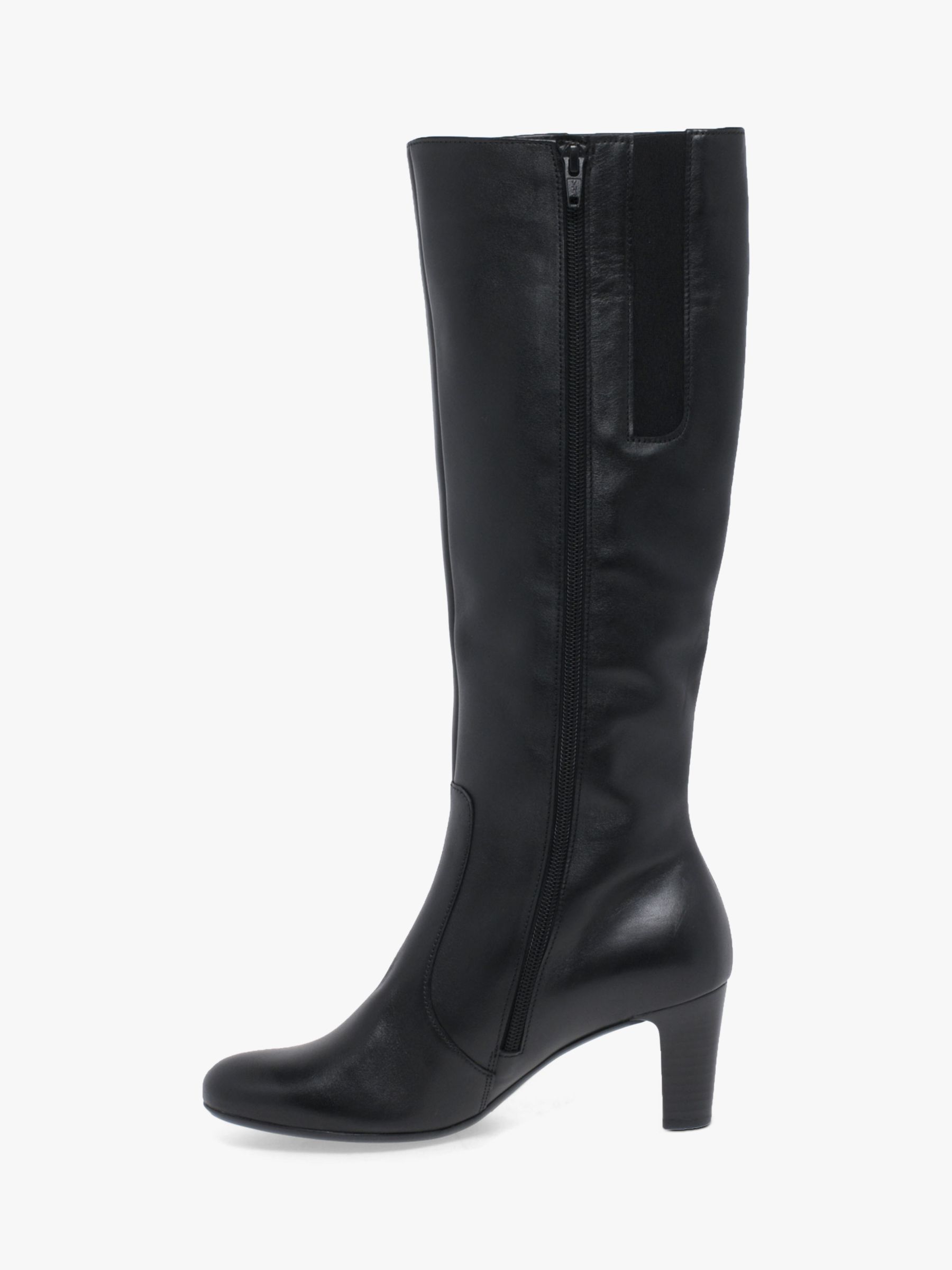 Gabor Maybe Slim Fit High Boots, Black at Lewis &