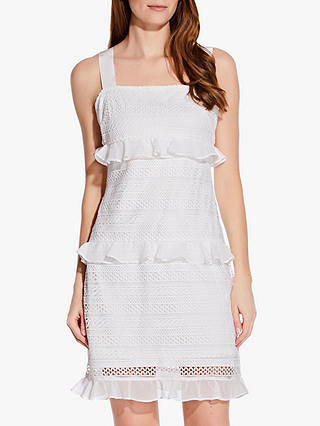 Adrianna Papell Lace Mini Dress, Ivory