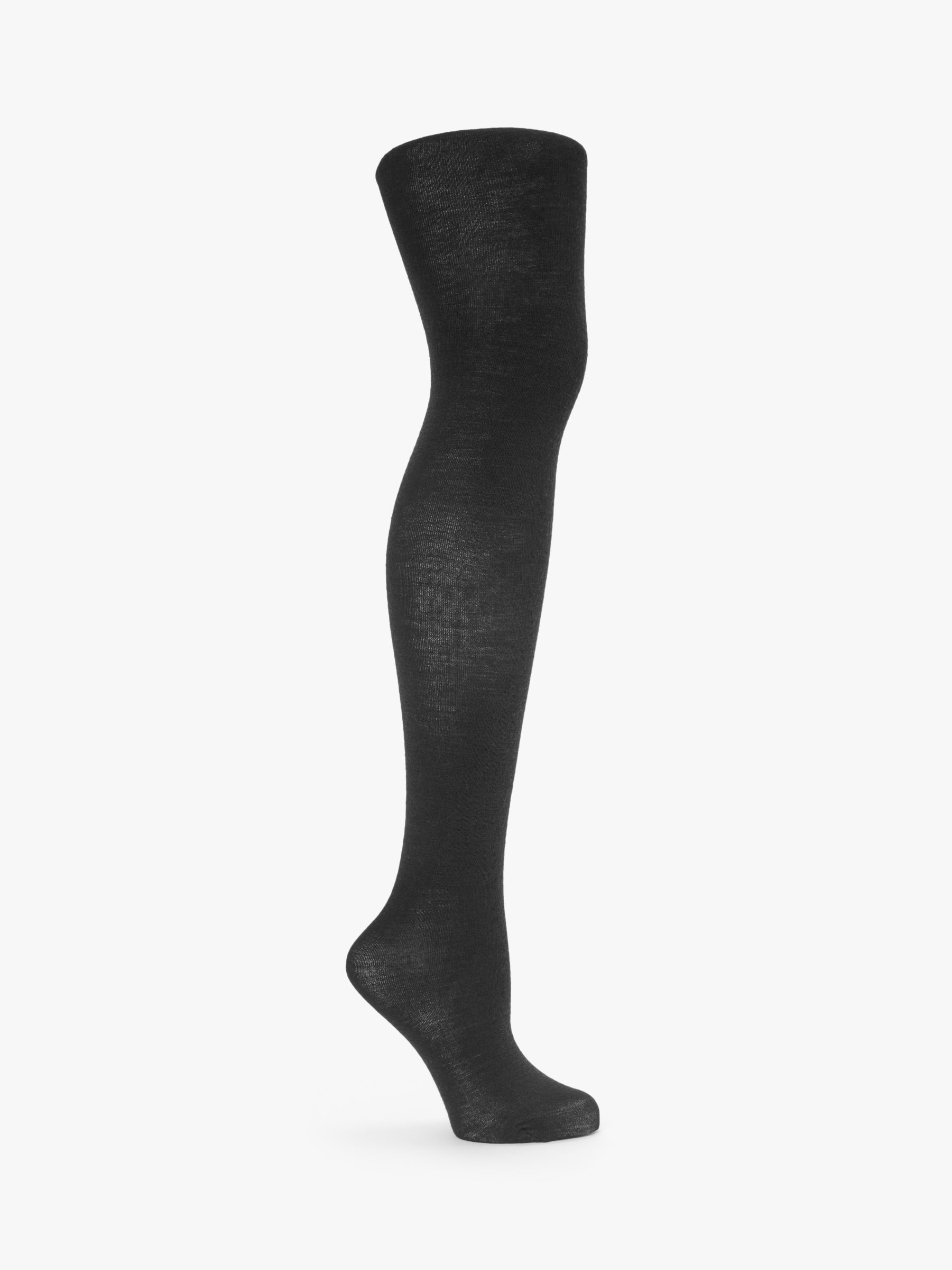 John Lewis & Partners Extra Fine Merino Wool Blend Opaque Tights