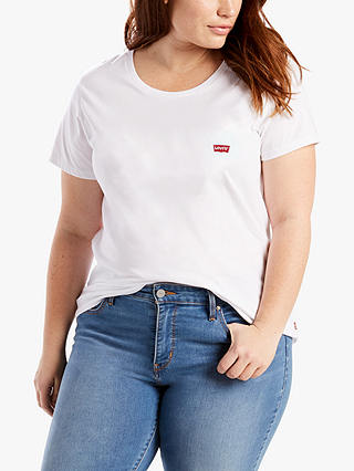Levi's Plus Size The Perfect Batwing Logo T-Shirt, White