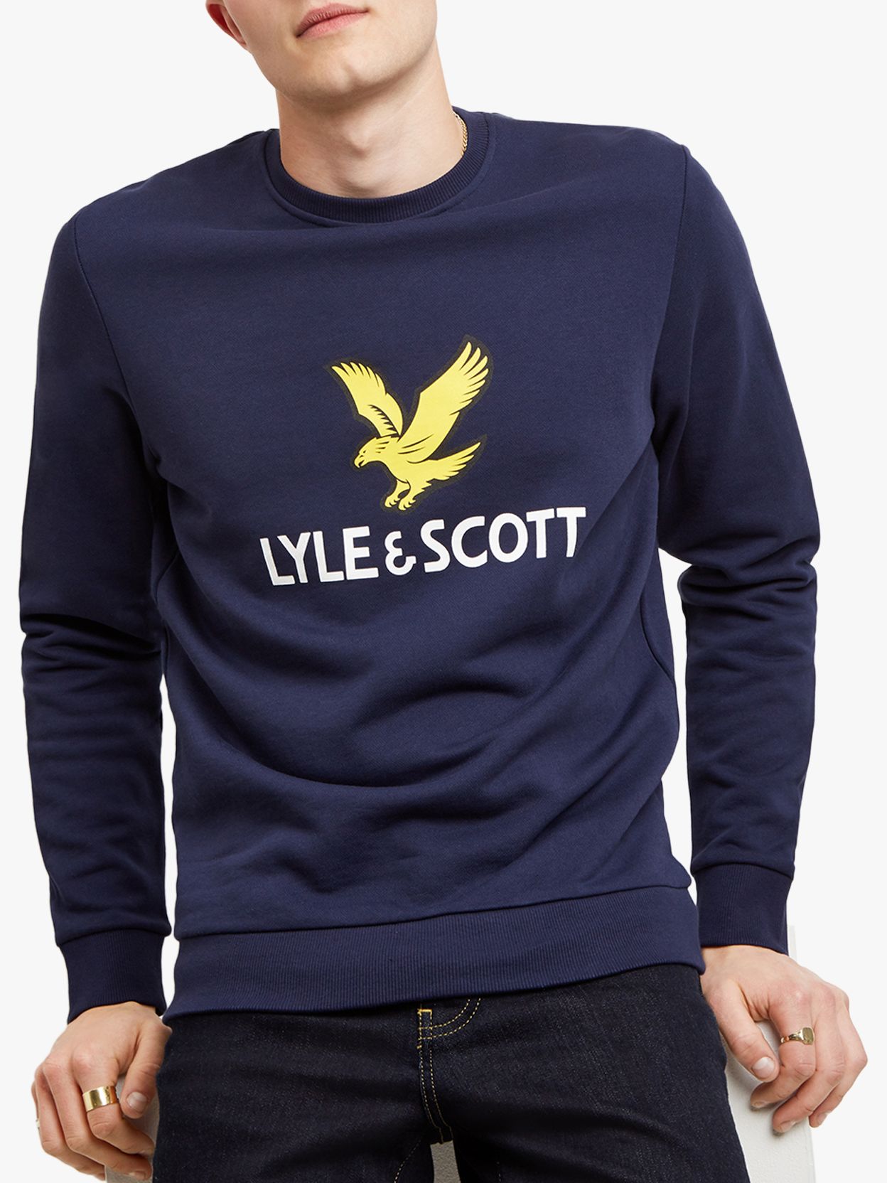 lyle and scott pullover hoodie navy