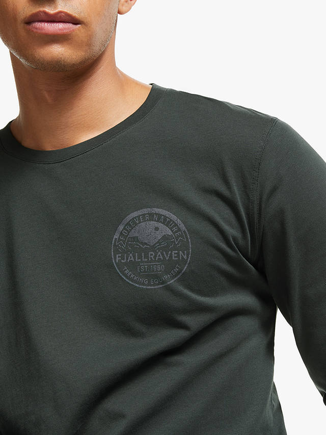 Fjällräven Forever Nature Logo Long Sleeve T-Shirt, Navy