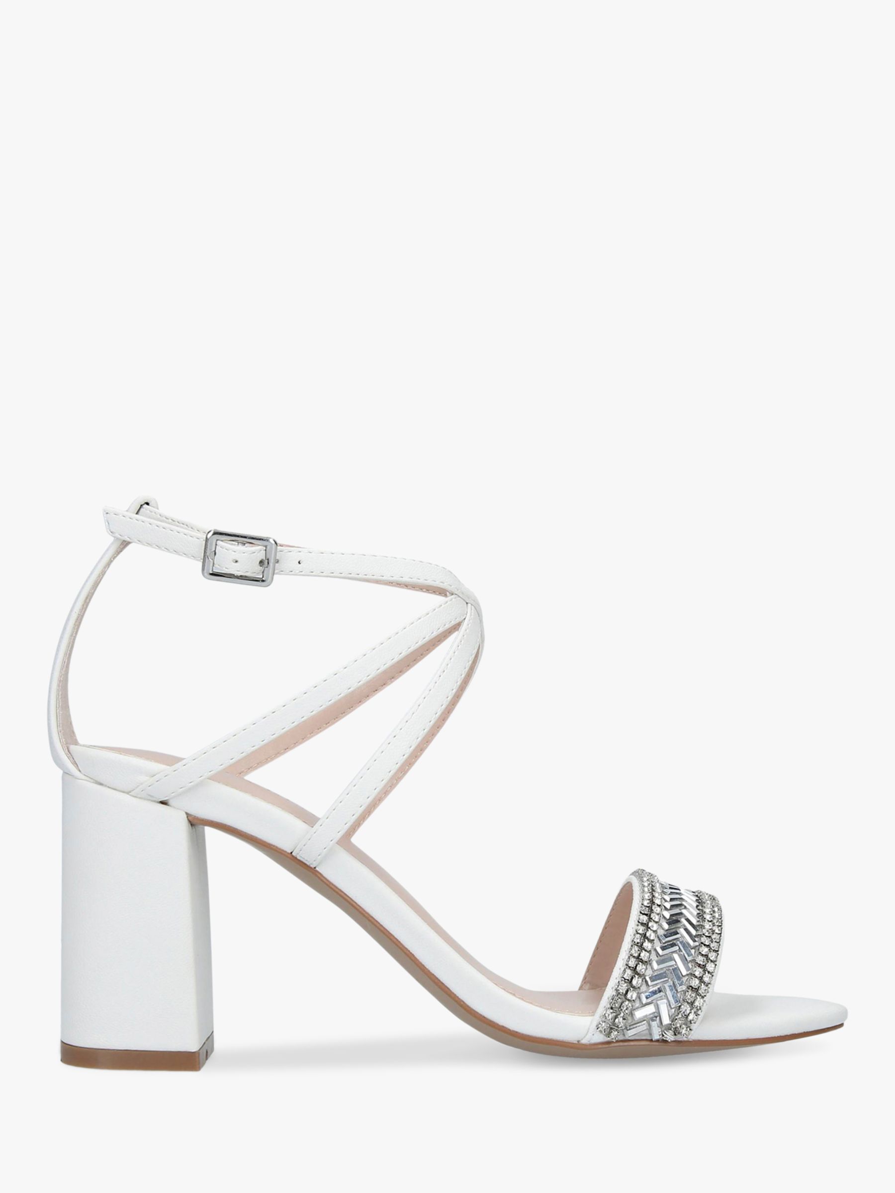 white shoes with block heel