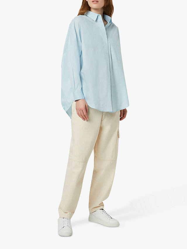 French Connection Laselle Over Shirt, Light Dream Blue