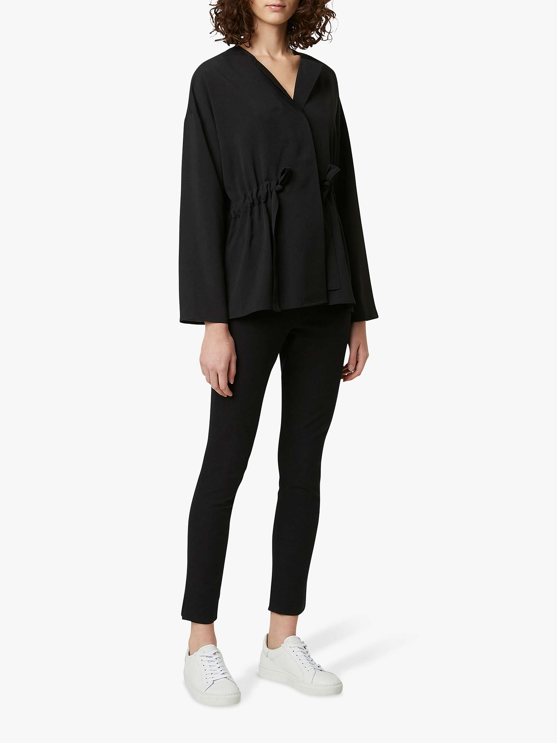 Buy French Connection Crepe Gathered Waist Blouse Online at johnlewis.com