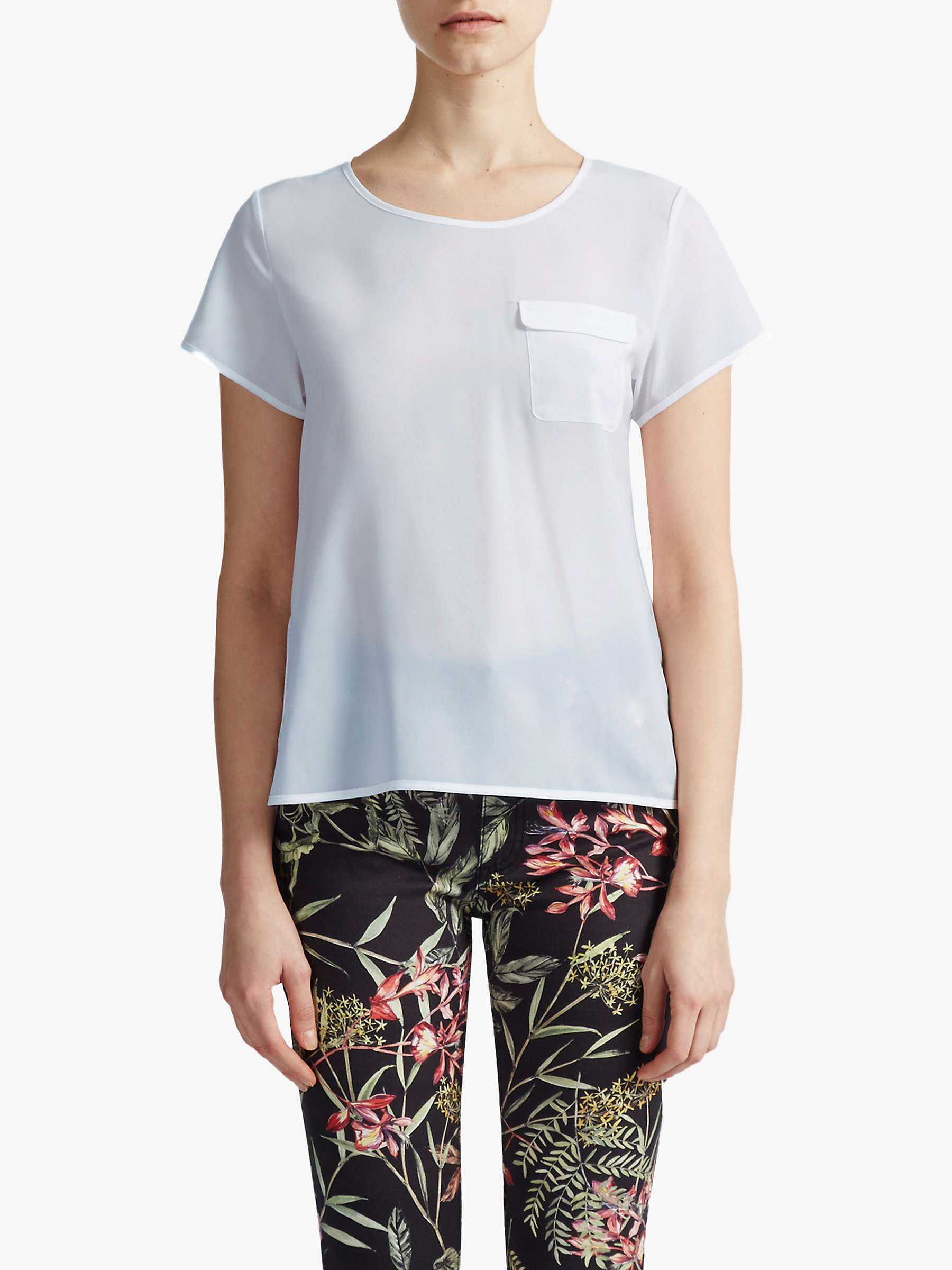 Buy French Connection Classic Crepe T-Shirt Online at johnlewis.com