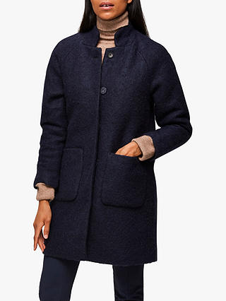 Selected Femme Nashwill Wool Blend Coat, Night Sky